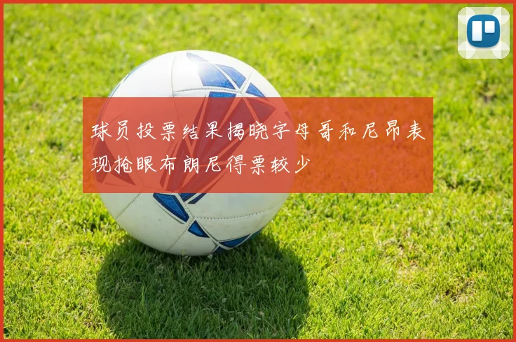 球员投票结果揭晓字母哥和尼昂表现抢眼布朗尼得票较少